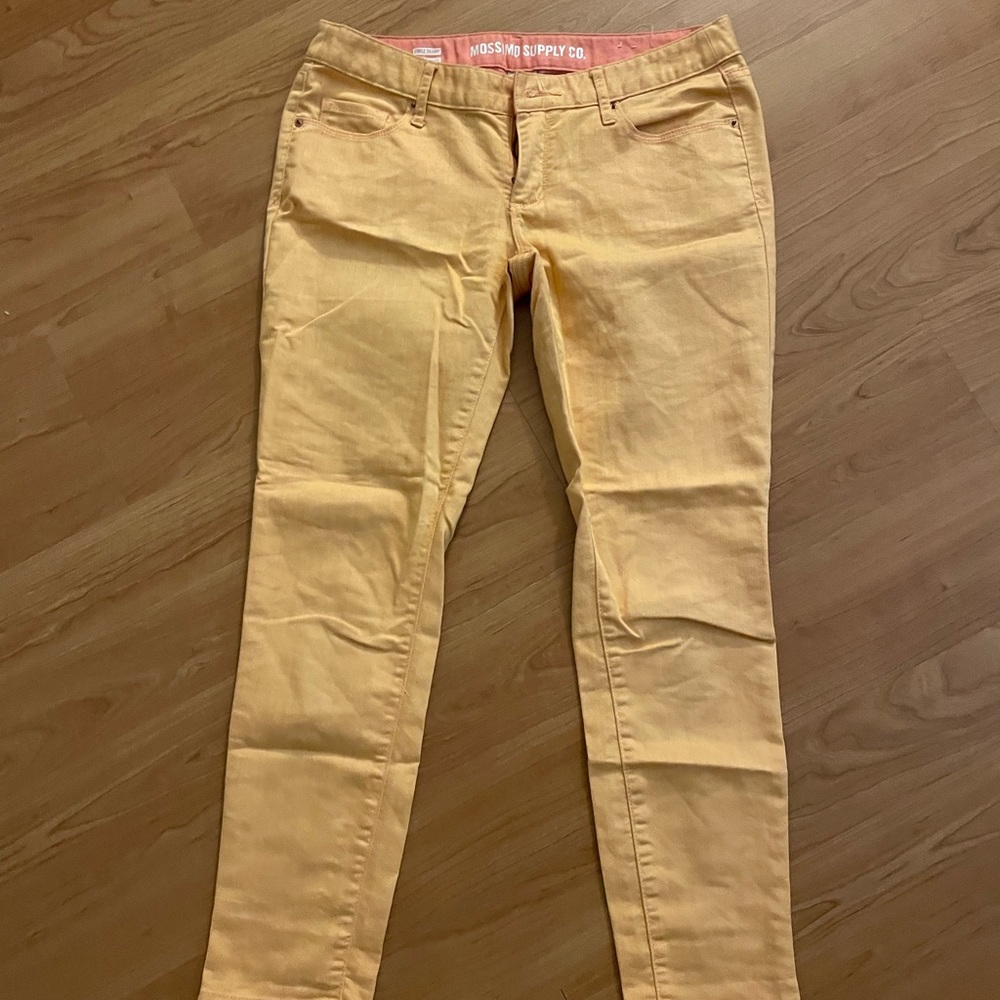 Peach Denim Skinny Jeans Size 6